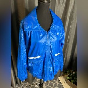 Authentic ADIDAS blue varsity jacket